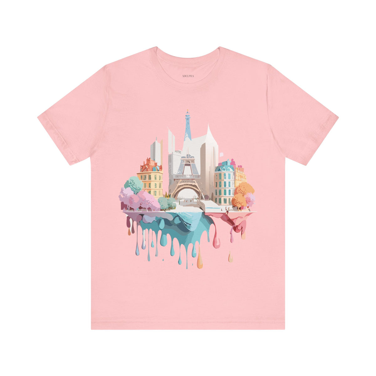 Graphic Unisex Cotton Bella+Canvas Tee Shirt with Paris