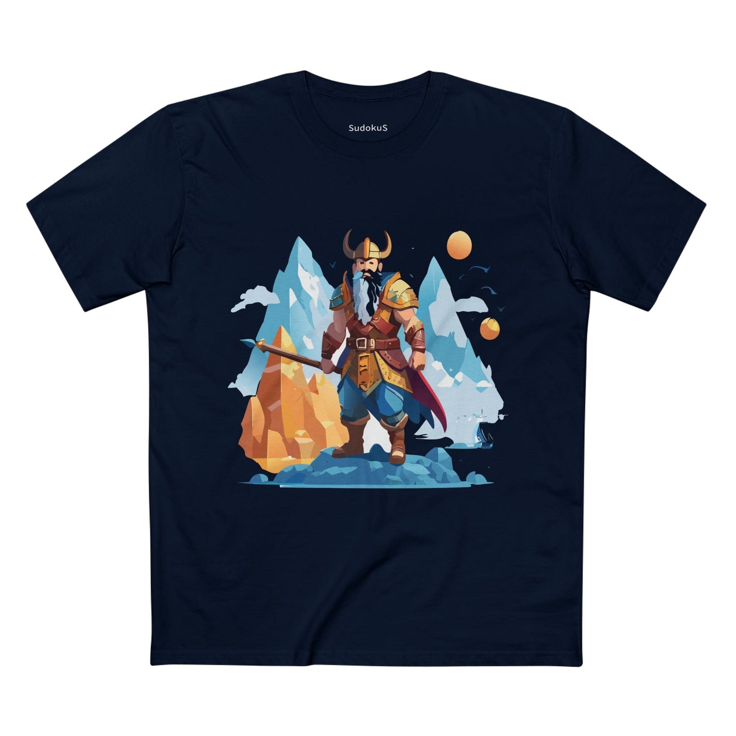 Viking Graphic Unisex 100 Cotton Staple Tee 5