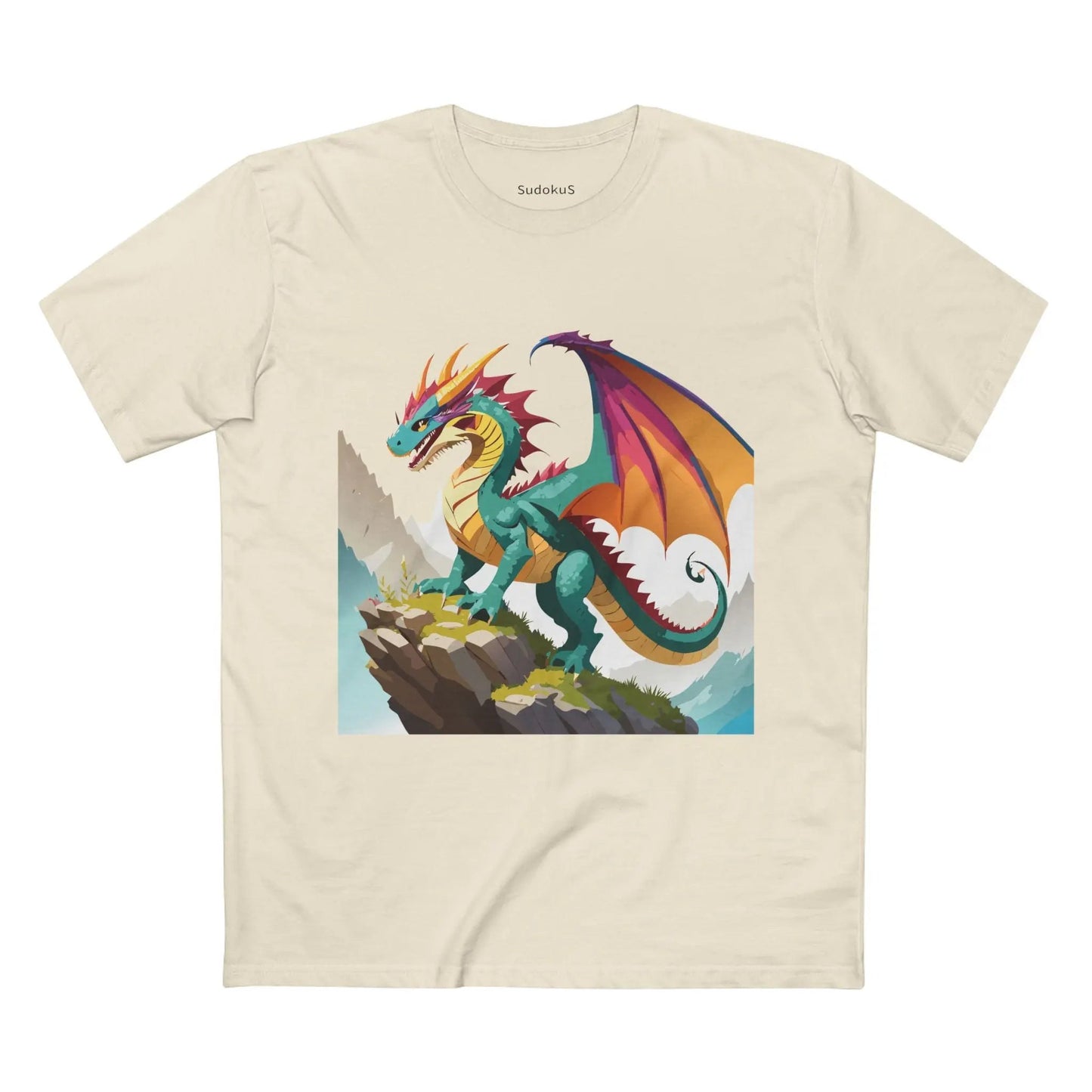 Dragon Graphic Unisex 100 Cotton Staple Tee 28