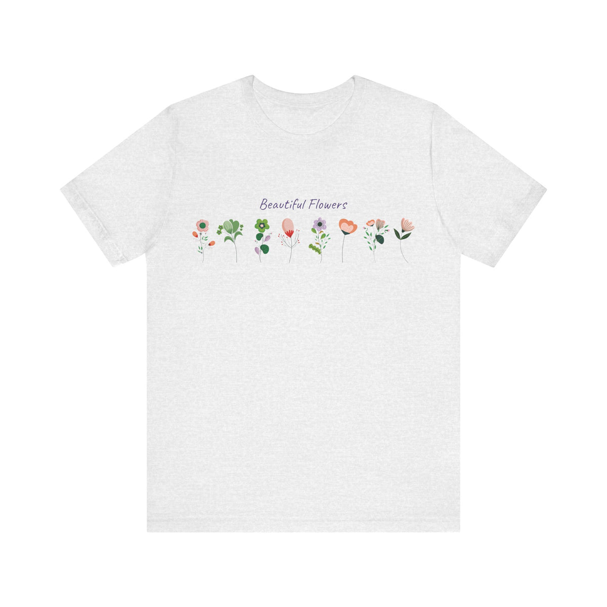Floral Graphic Tee Shirt - Bella+Canvas Unisex 100 Cotton 51