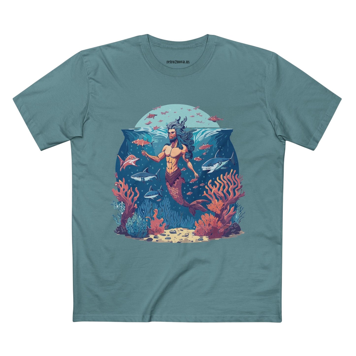 Ocean Shirt Ocean Pacific OP20 Unisex Premium Cotton Tee With Original Art Design Retro2Nova