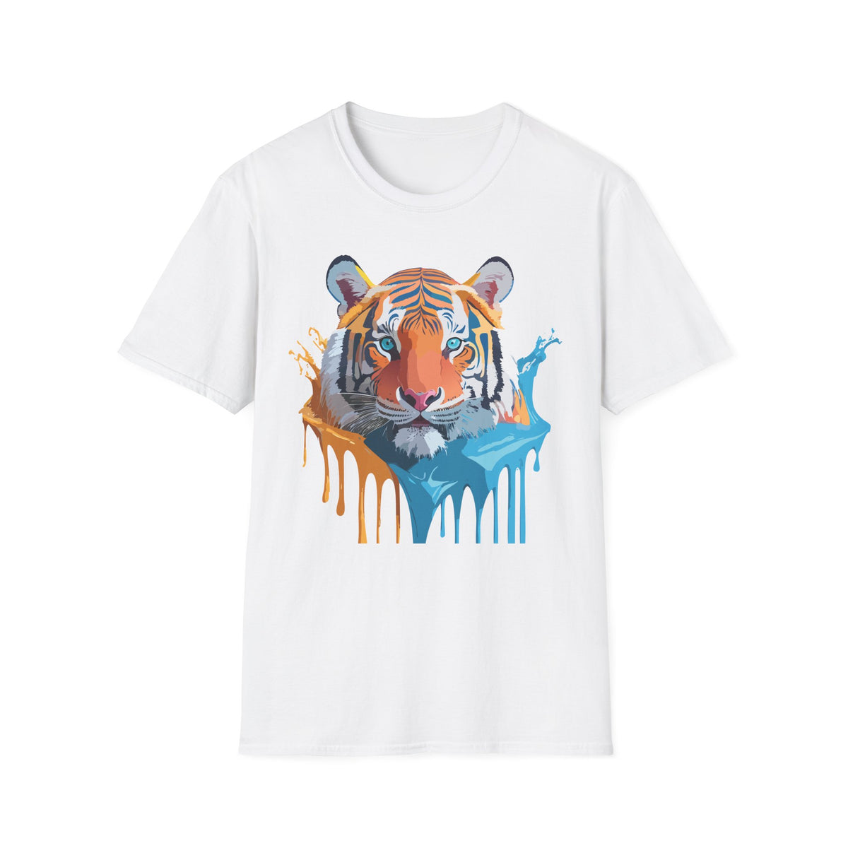 Colorful Drip Tiger Shirt | T-Shirt