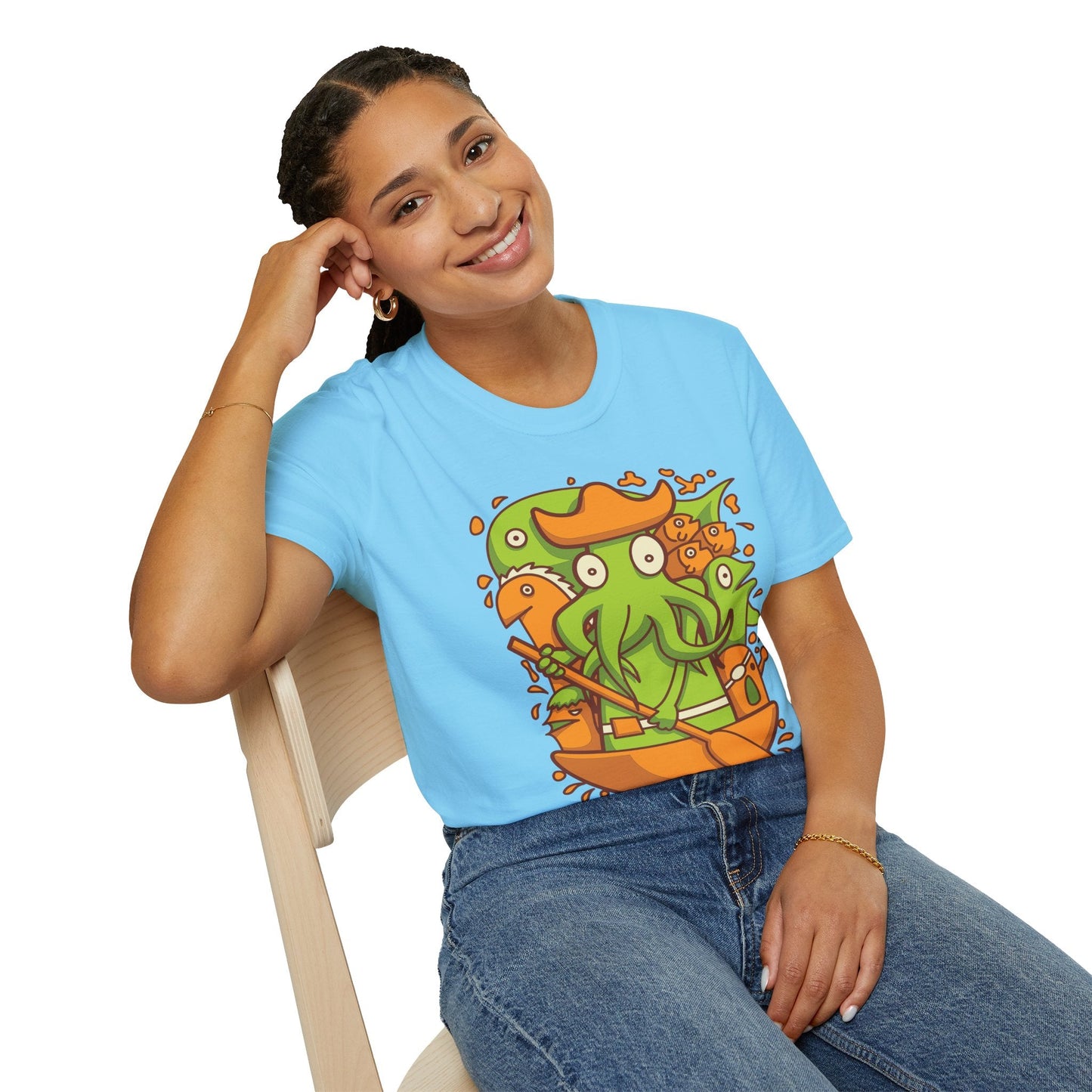 Cartoon T Shirt Animation T Shirt Funny Tee Shirt Unisex Gildan Softstyle Cotton 64000