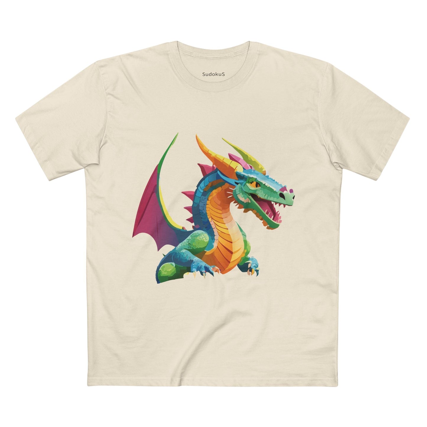 Dragon Graphic Unisex 100 Cotton Staple Tee 2