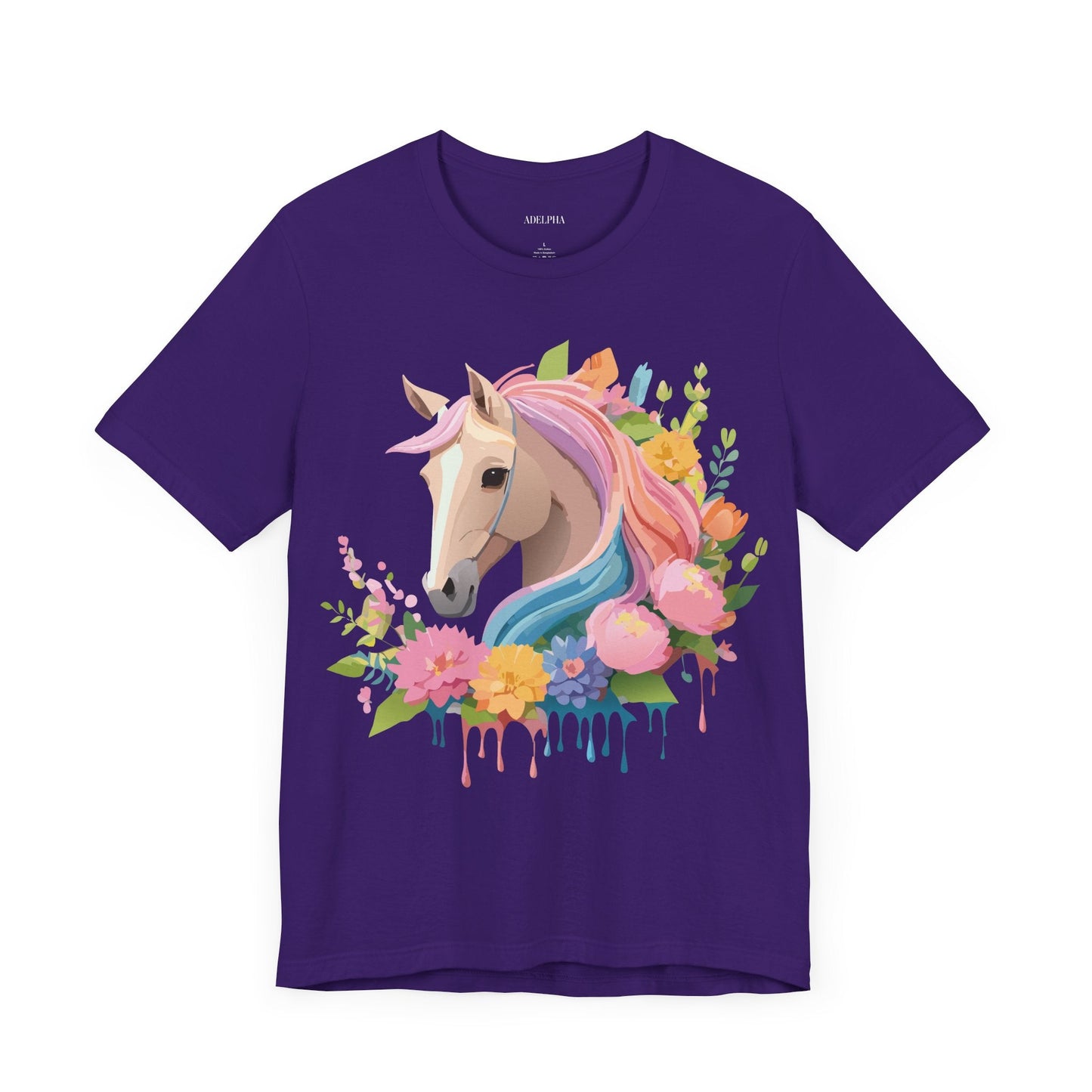Horse Graphic Unisex 100 Cotton Vintage Animal Art T-Shirt 2