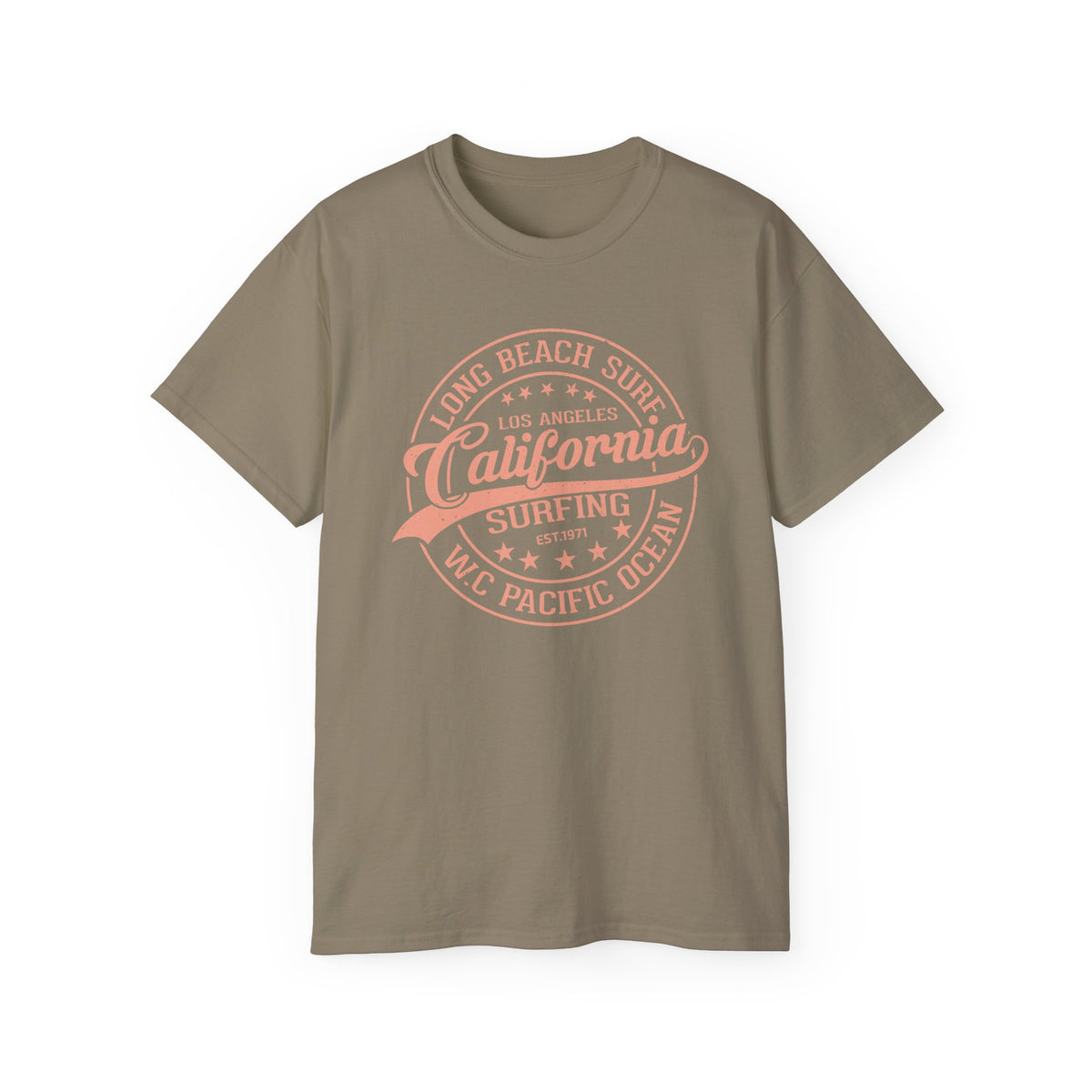 California Surfing Logo T-Shirt | Long Beach Pacific Ocean Tee