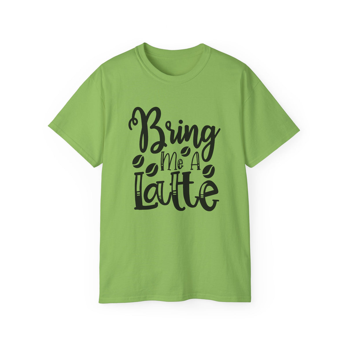 Bring Me a Latte T-Shirt | Coffee Script Typography Tee