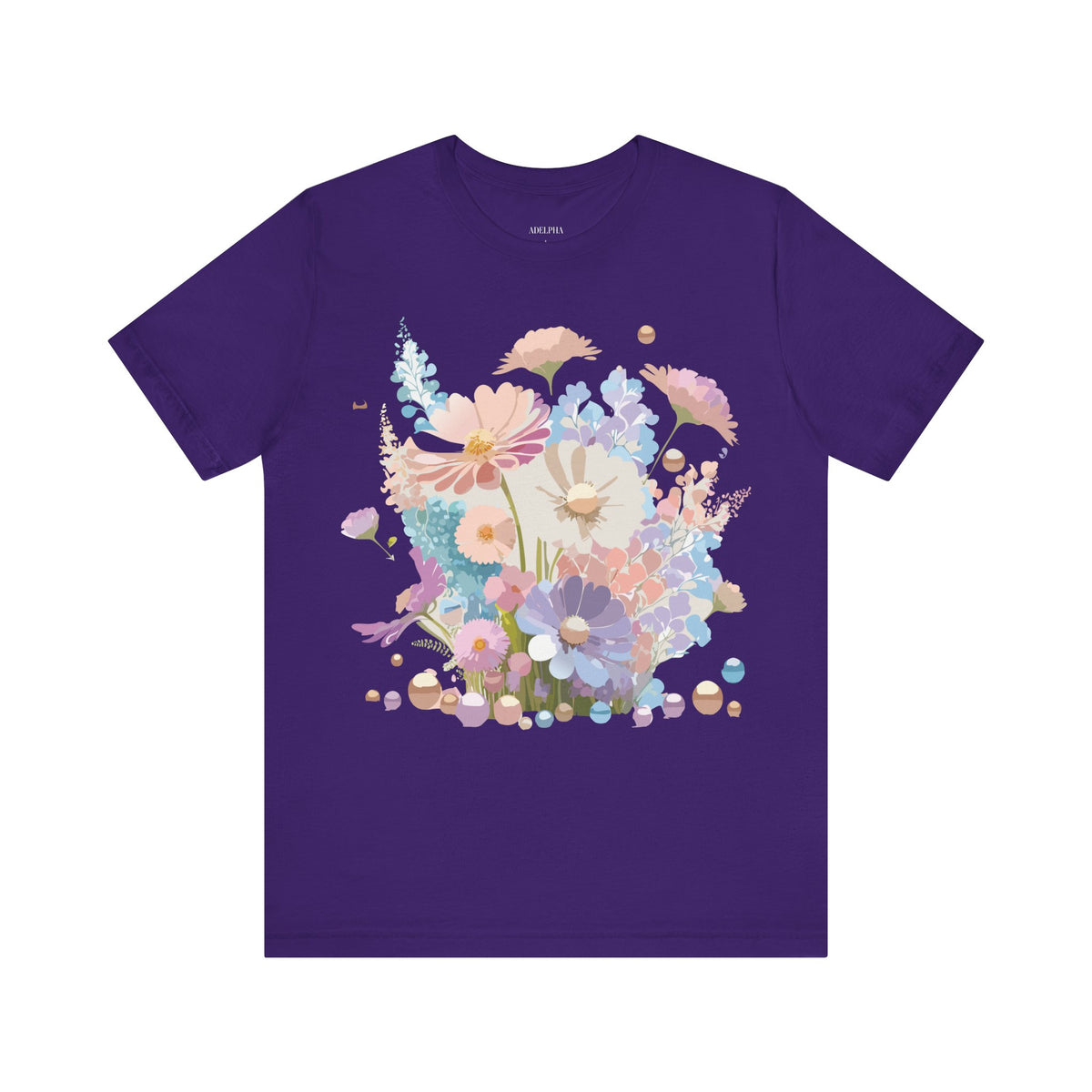 Floral Graphic Tee Shirt - Bella+Canvas Unisex 100 Cotton 15