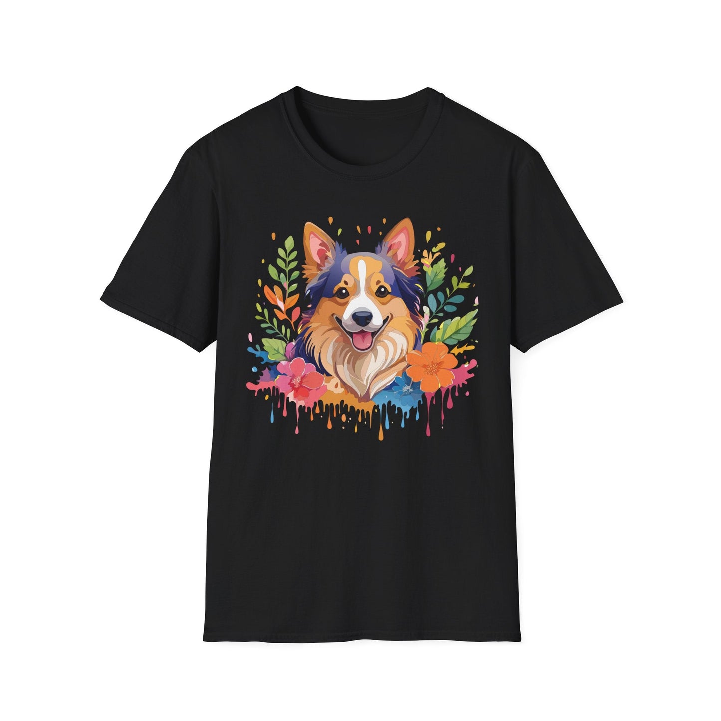 Dog Shirt Unisex Animal Tee Softstyle Gildan 64000 Cotton Tee
