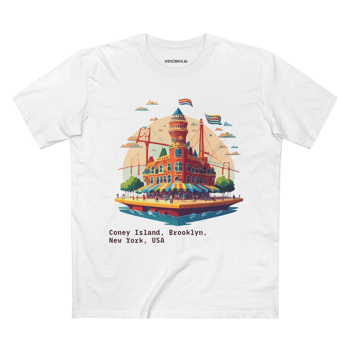 Unisex Brooklyn Travel Shirt With Original Art Design Premium Cotton Tee TT18 For Tourists