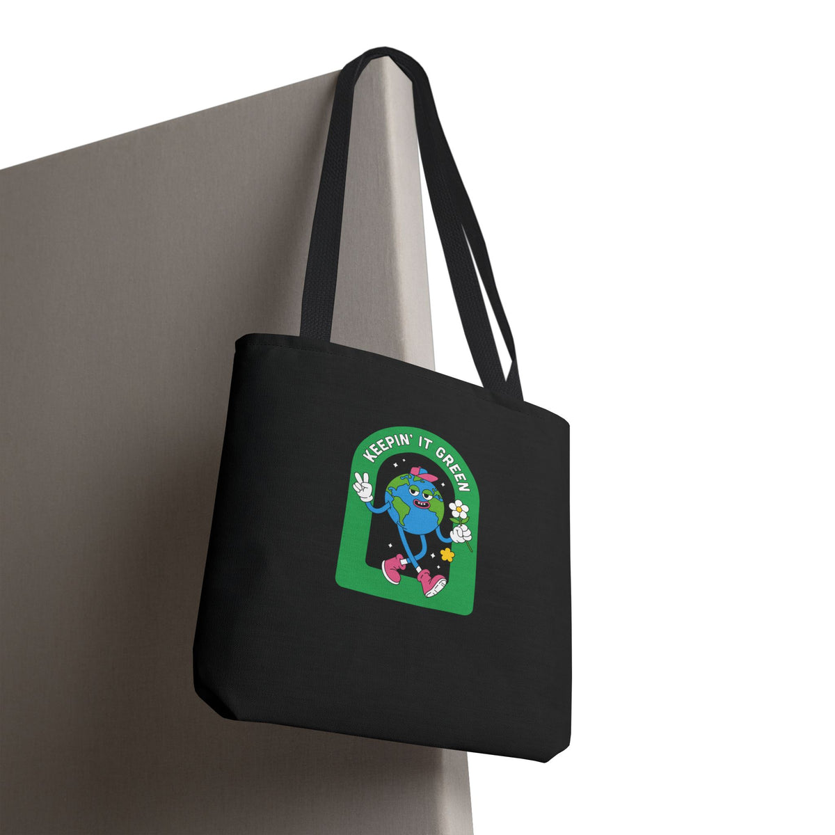 ECO BLACK COLOR CANVAS BAG HIGH-QUALITY 100% SPUN POLYESTER 3 SIZES BAG-E6