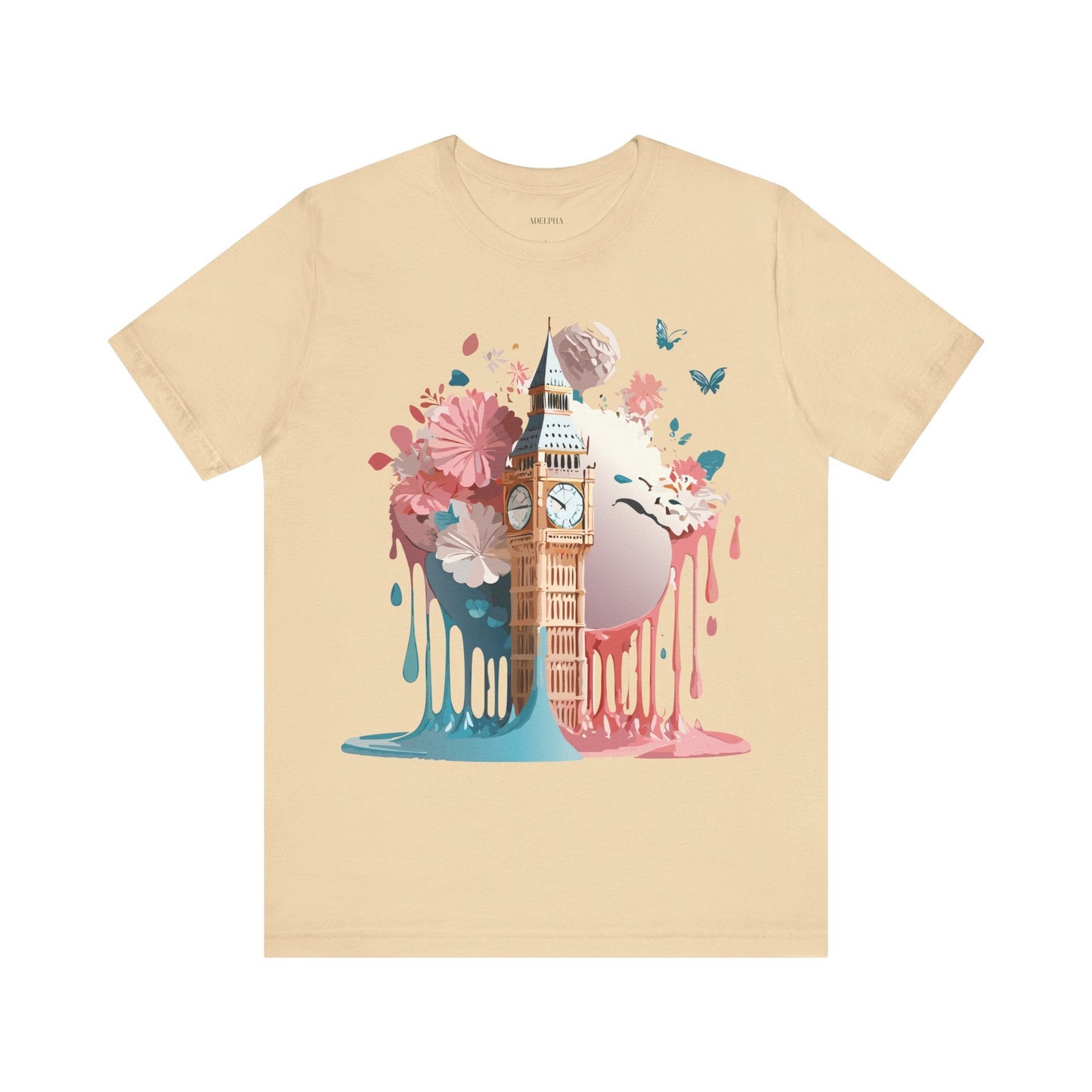 London Tourist Shirt Graphic Tee Unisex Vintage Inspired Artwork By Adelpha Original Collection