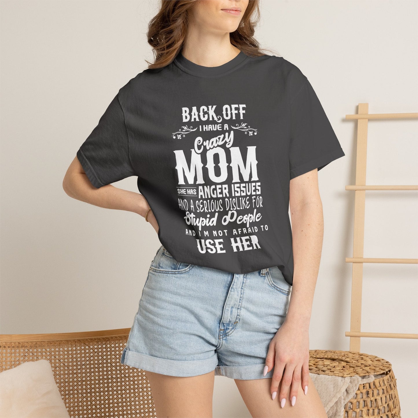 Mom T-shirt Mother's Day Mama Tee Unisex Comfort Colors Garment-Dyed Cotton h34