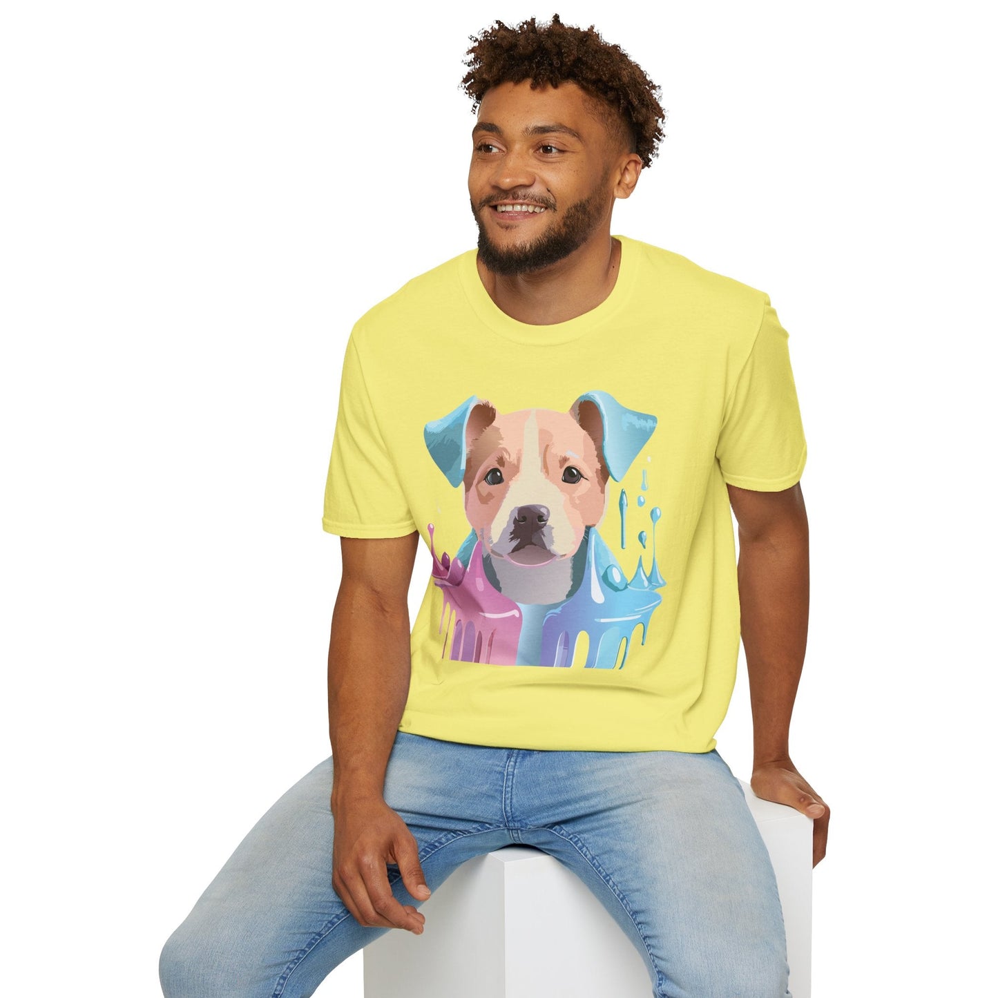 Dog Shirt Unisex Animal Tee Softstyle Gildan 64000 Cotton Tee