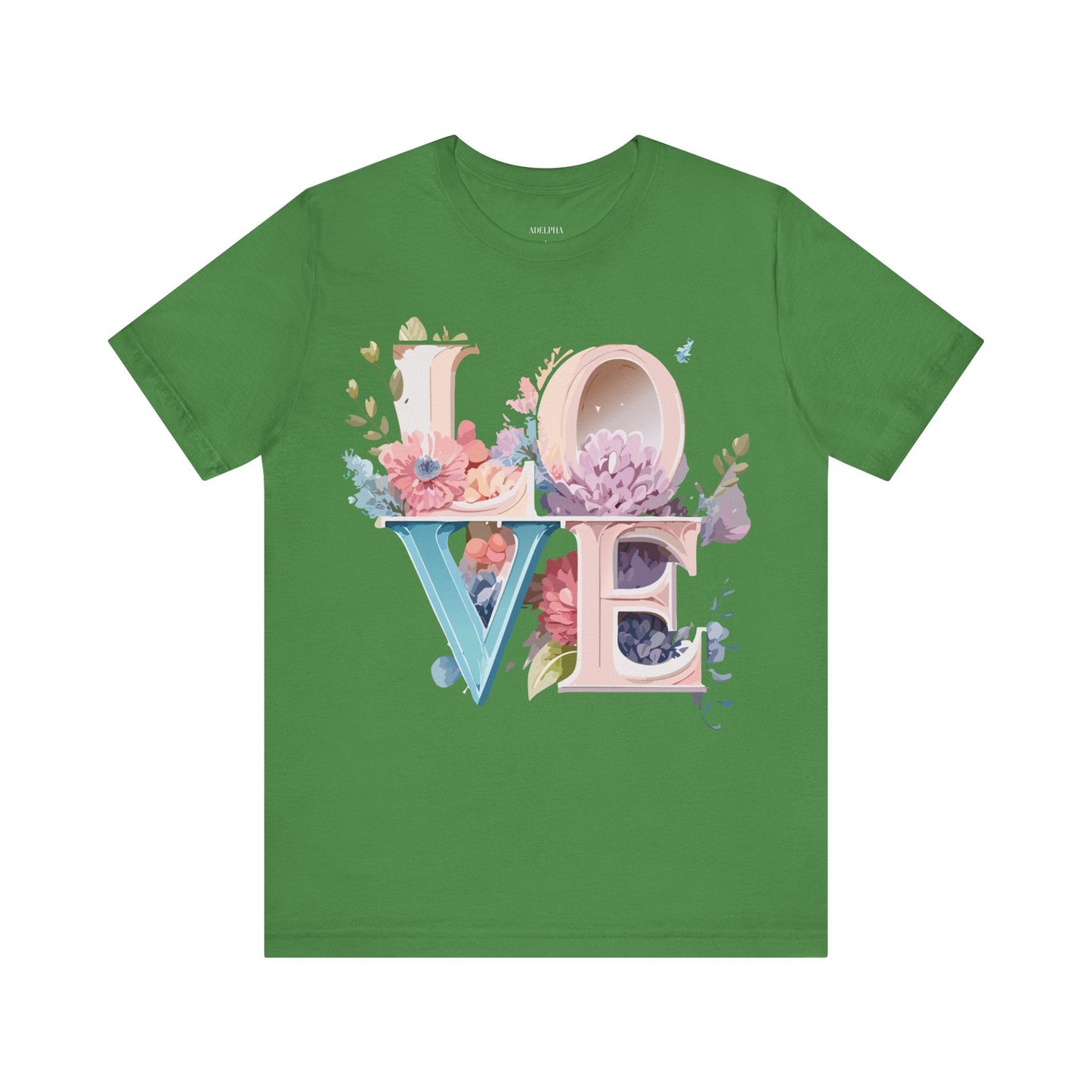Valentine Day Graphic Unisex 100 Cotton Vintage Artwork with Love and Flower Design Tee 42