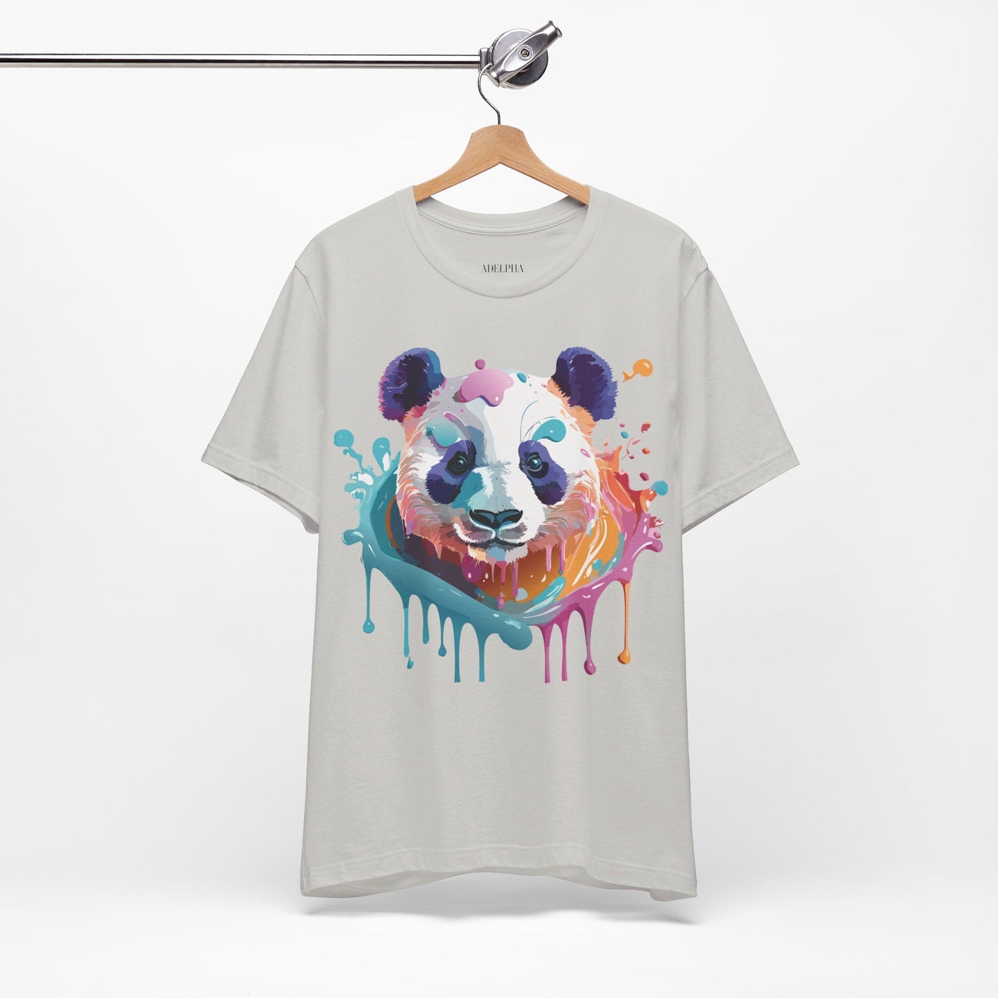 Panda Graphic Tee Unisex Vintage Inspired Art Design By Adelpha Premium Jersey Short Sleeve