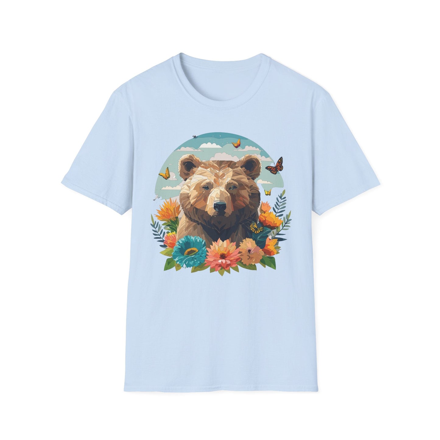 Bear T Shirt Unisex Teddy Bear Tee Softstyle 64000 One Hundred Percent Ring Spun Cotton Short Sleeve
