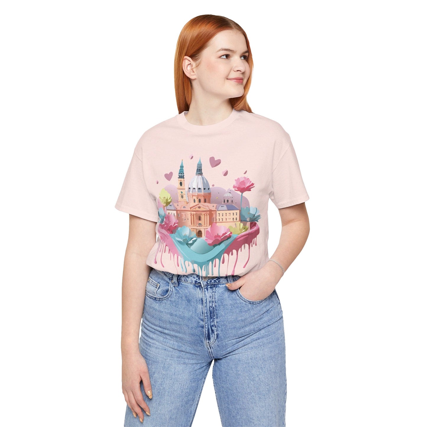 Prague Tourist Shirt Unisex Graphic Tee With Vintage Inspired Artwork By Adelpha