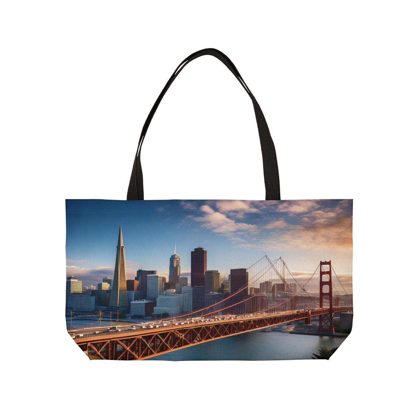 San Francisco Print Big Bag High-Quality 100% Spun Poly 24x13 Canvas Art Bag C-1