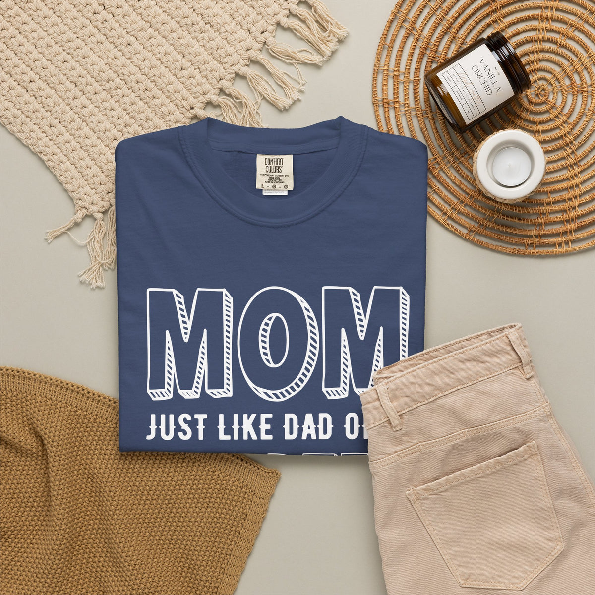 Mom T-shirt Mother's Day Mama Tee Unisex Comfort Colors Garment-Dyed Cotton h35