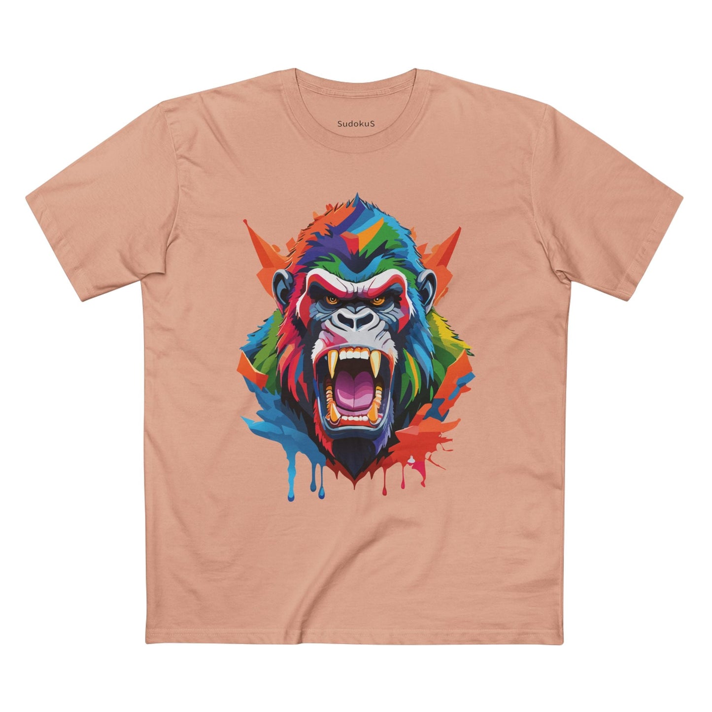 Gorilla Graphic Unisex 100 Cotton Staple Tee with Animal Design Artwork 9