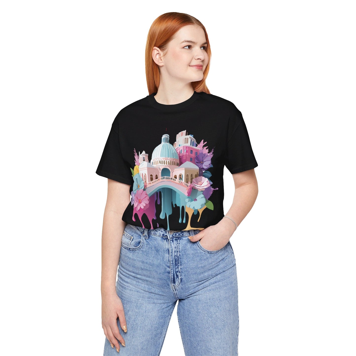 Venice Tourist Graphic Tee Unisex Jersey Short Sleeve Vintage Inspired Artwork Adelpha