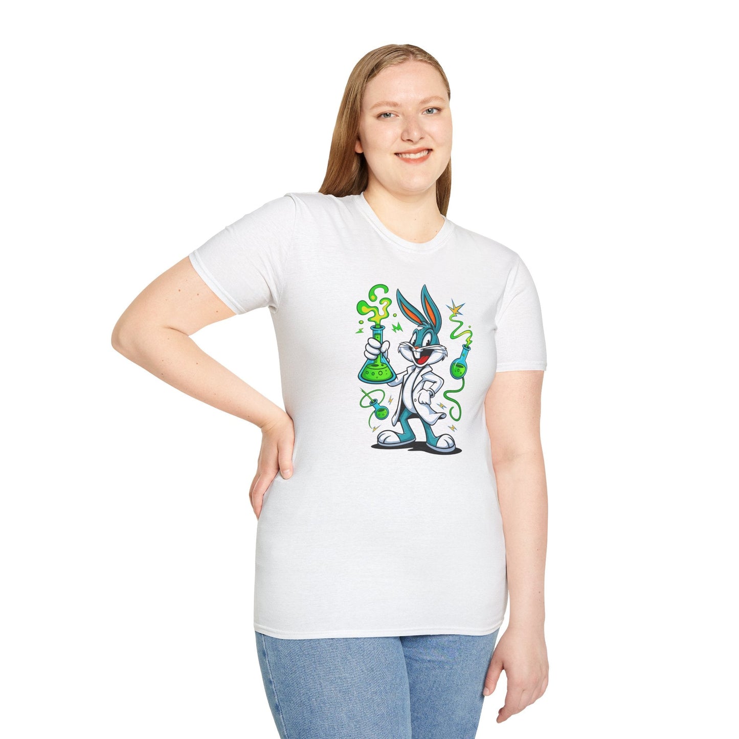 Bugs Bunny T Shirt Cartoon Design Unisex Softstyle 64000 Tee Graphic Shirt Art Design