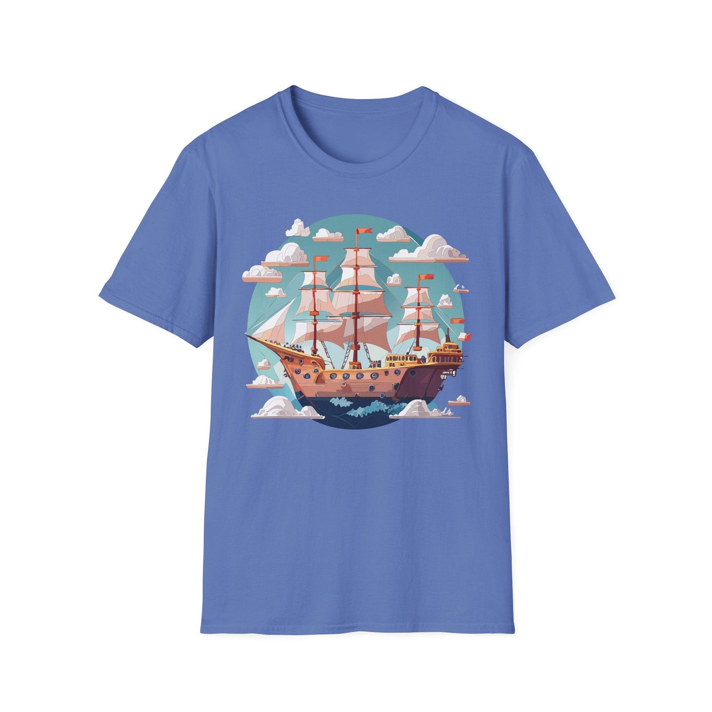 Unisex Ship Frigate Vessel T Shirt Softstyle 64000 Cotton Tee Ultimate Everyday Comfort