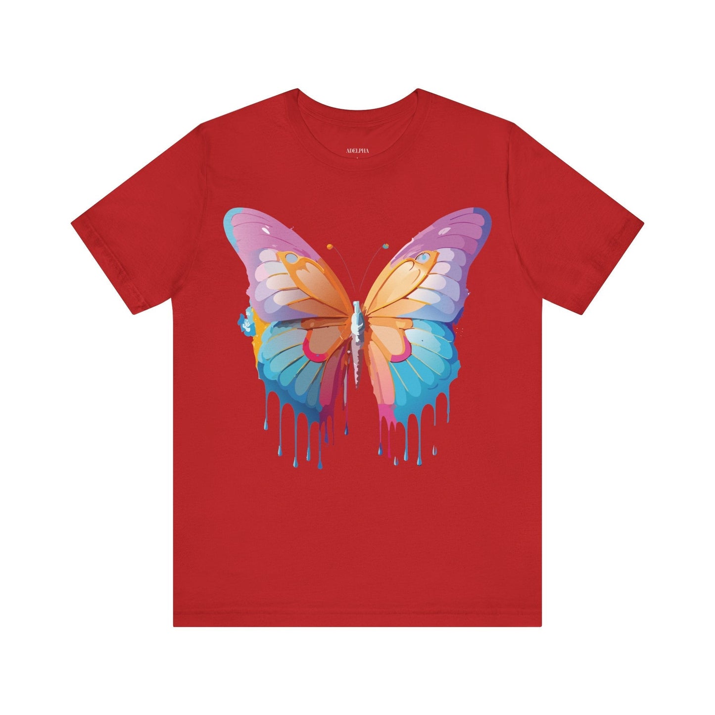 Butterfly Graphic Unisex 100 Cotton Lightweight Vintage Design Jersey Tee 90