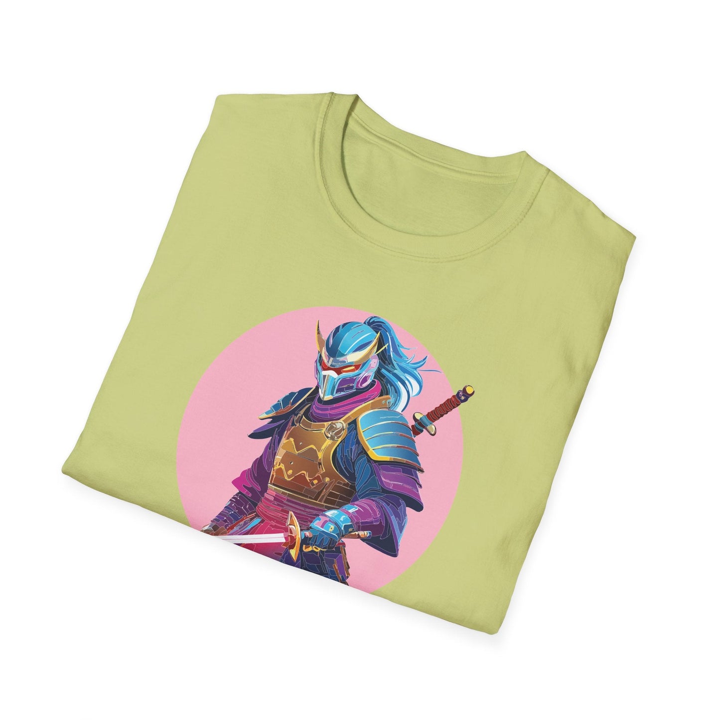 Samurai Themed Unisex Softstyle Tee Shirt Gildan 64000 100 Percent Ring Spun Cotton