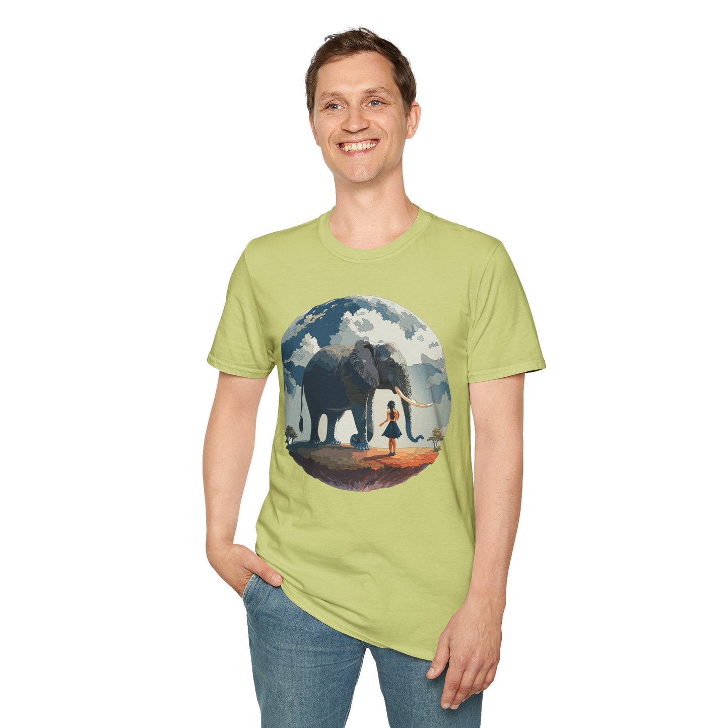 Womens Graphic T Shirt Art Design Tee Softstyle Gildan 64000 100 Percent Ring Spun Cotton