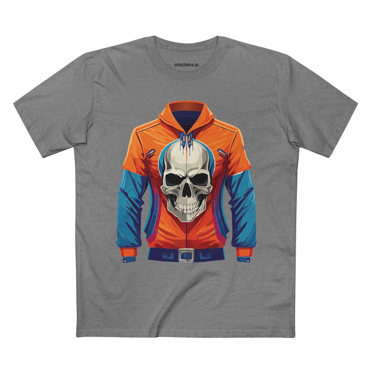 Skull And Skeleton Shirt Unisex Premium Cotton Tee Original Art Design Retro2Nova