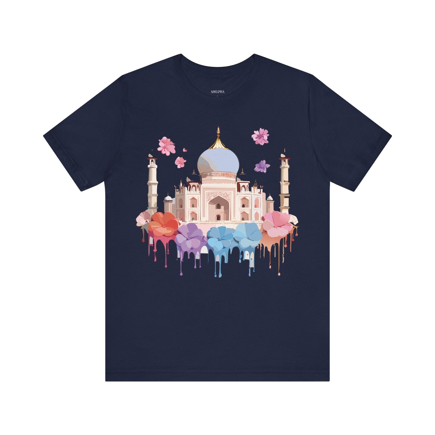 Taj Mahal Tourist Shirt Graphic Tee Unisex Vintage Inspired Adelpha Art Design Edition