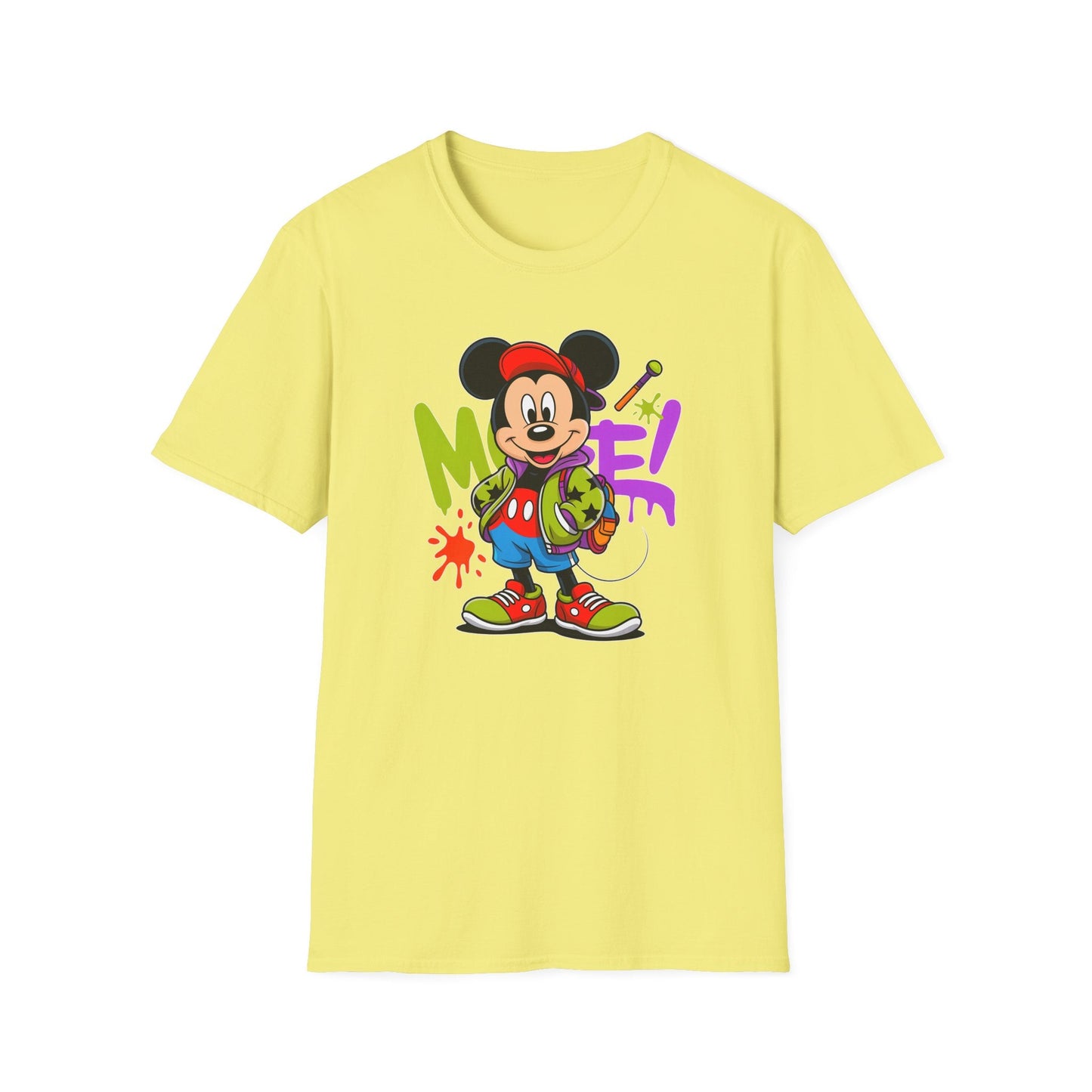 Unisex Cartoon T Shirt with Animation Design Funny Animals Tee Gildan Softstyle 64000