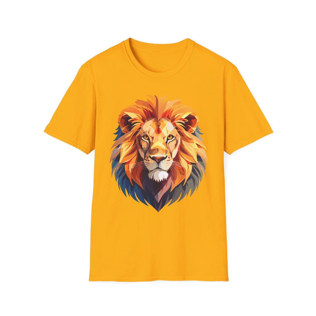 Colorful Geometric Lion T-Shirt | Lion Head Tee