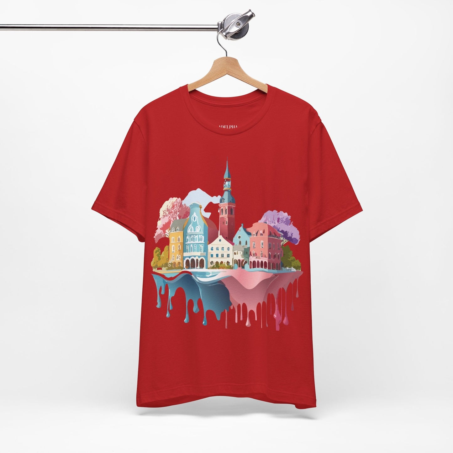Germany Graphic Tee for Unisex Short Sleeve Shirt by Adelpha Art Design Vintage Inspired