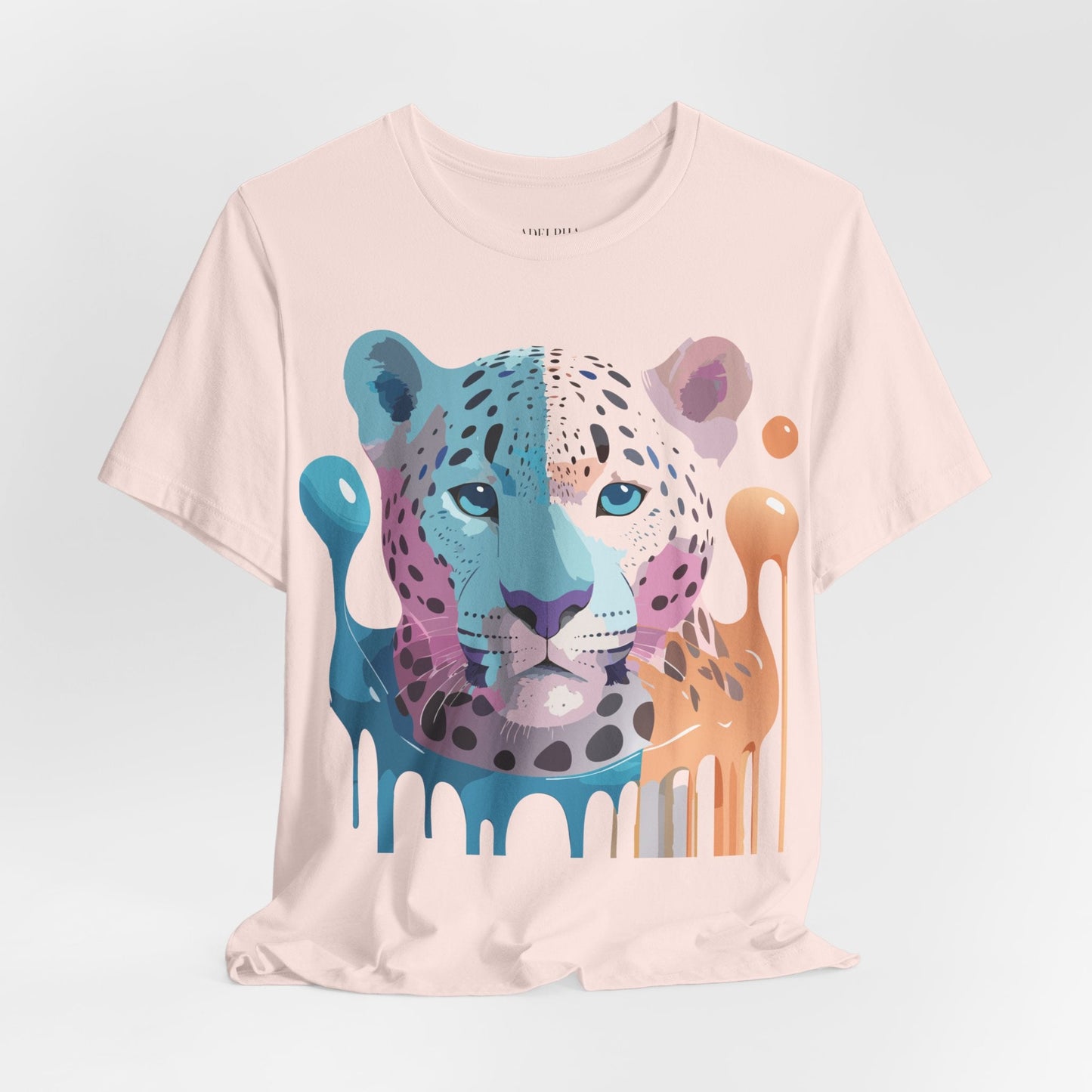 Adelpha Graphic Tee Cheetah Print Unisex Jersey Short Sleeve Shirt Vintage Art