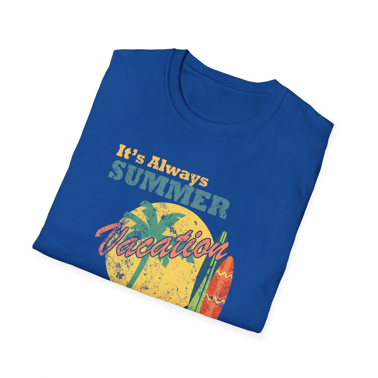 Summer Unisex T Shirt With Art Design Gildan Softstyle 64000 100 Percent Cotton Tee