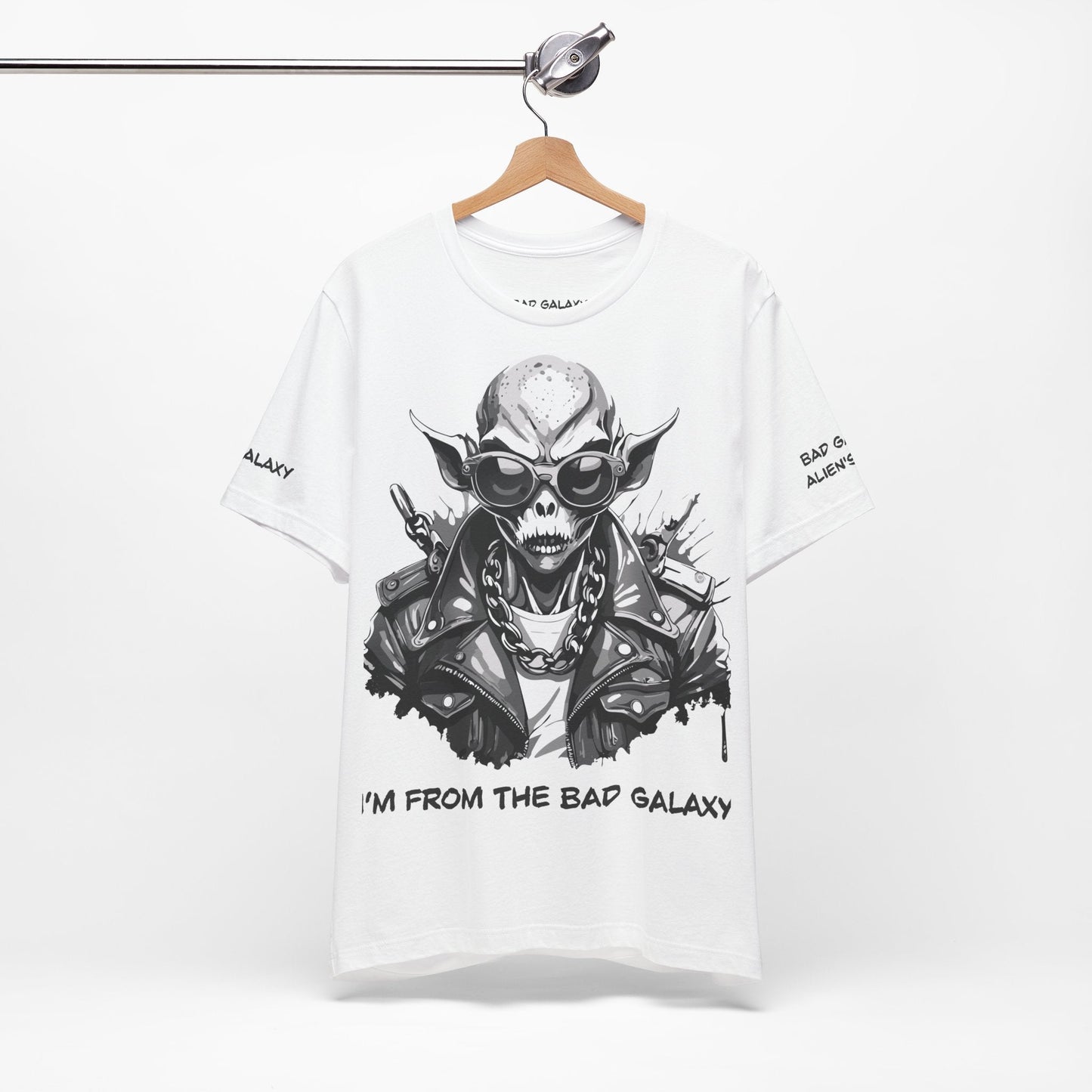 Alien Tee Shirt From Bad Galaxy Made To Order 100 Percent Cotton Eco Friendly Inks Free Shipping