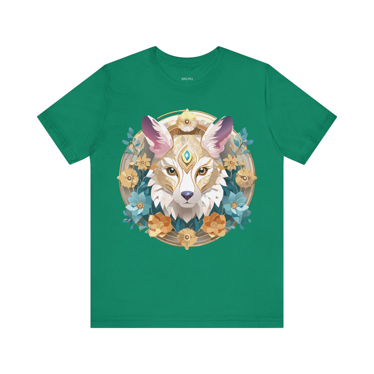 Medallion Graphic Unisex Cotton Bella+Canvas Tee with Art Design d72