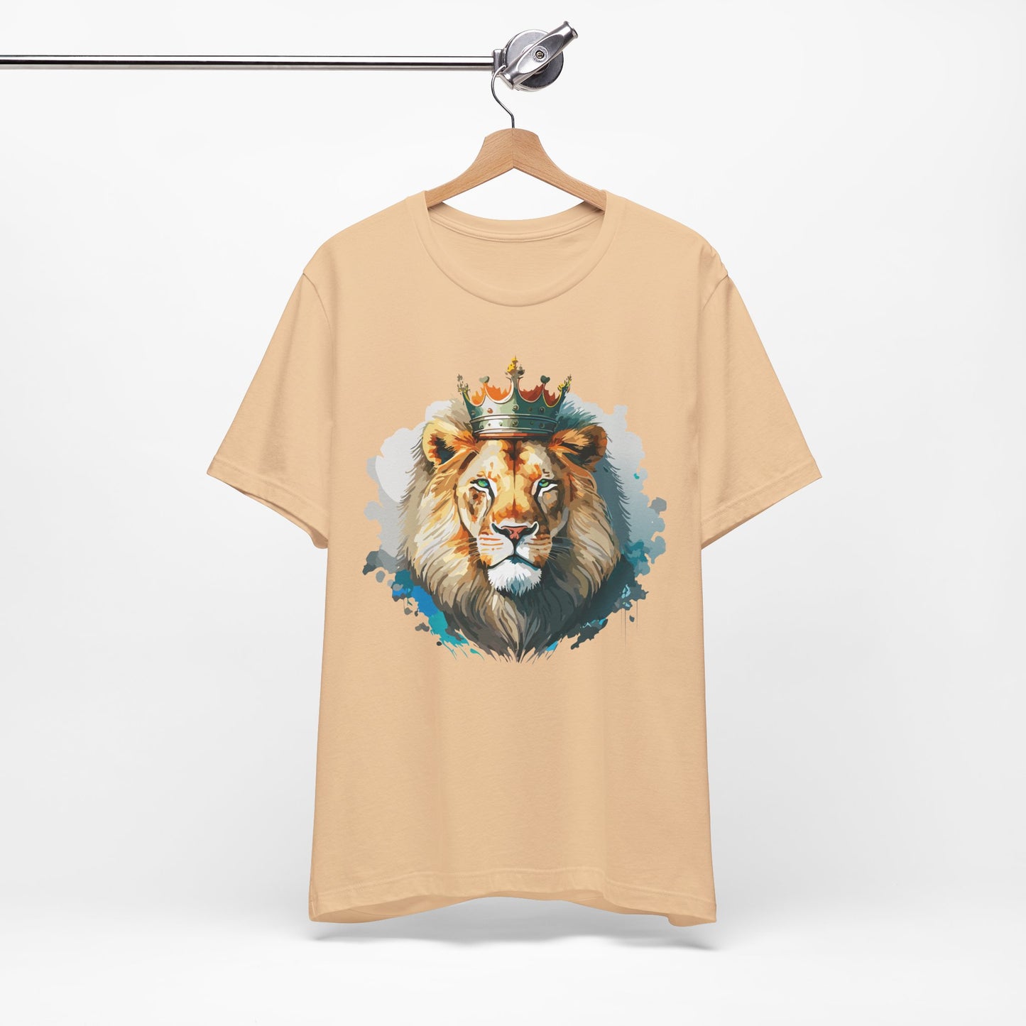 Lion Shirt, Animal Shirt, T-Shirt with Lion, Art Design Tee, Animal Tees, Safari T-Shirt, Crown Tee 13