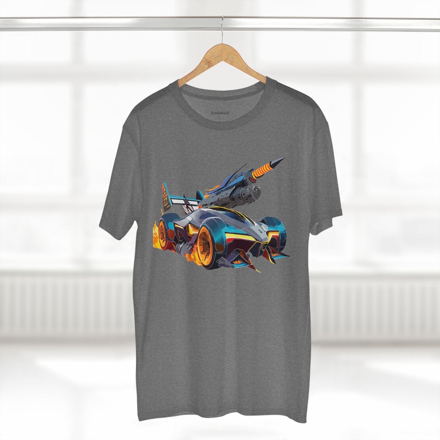Car Graphic Unisex 100 Cotton Staple Tee 5