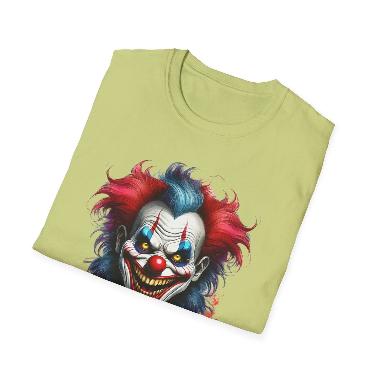 Unisex Clown Shirt Funny Man Tee Circus Theme Shirt Scary Man Shirt Softstyle Comfort