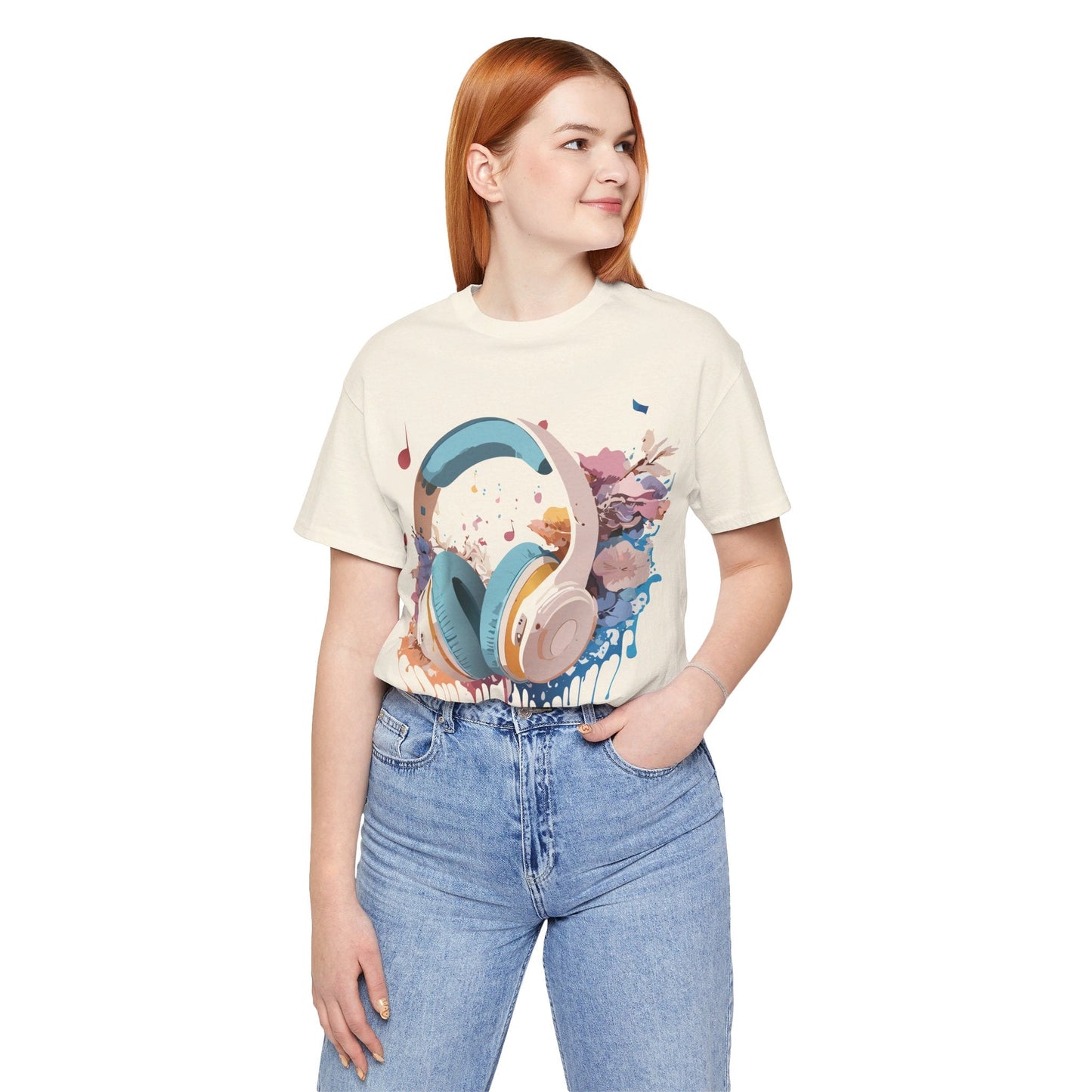 Unisex Graphic Tee Adelpha Art Design Vintage Music Inspired Short Sleeve Jersey Premium