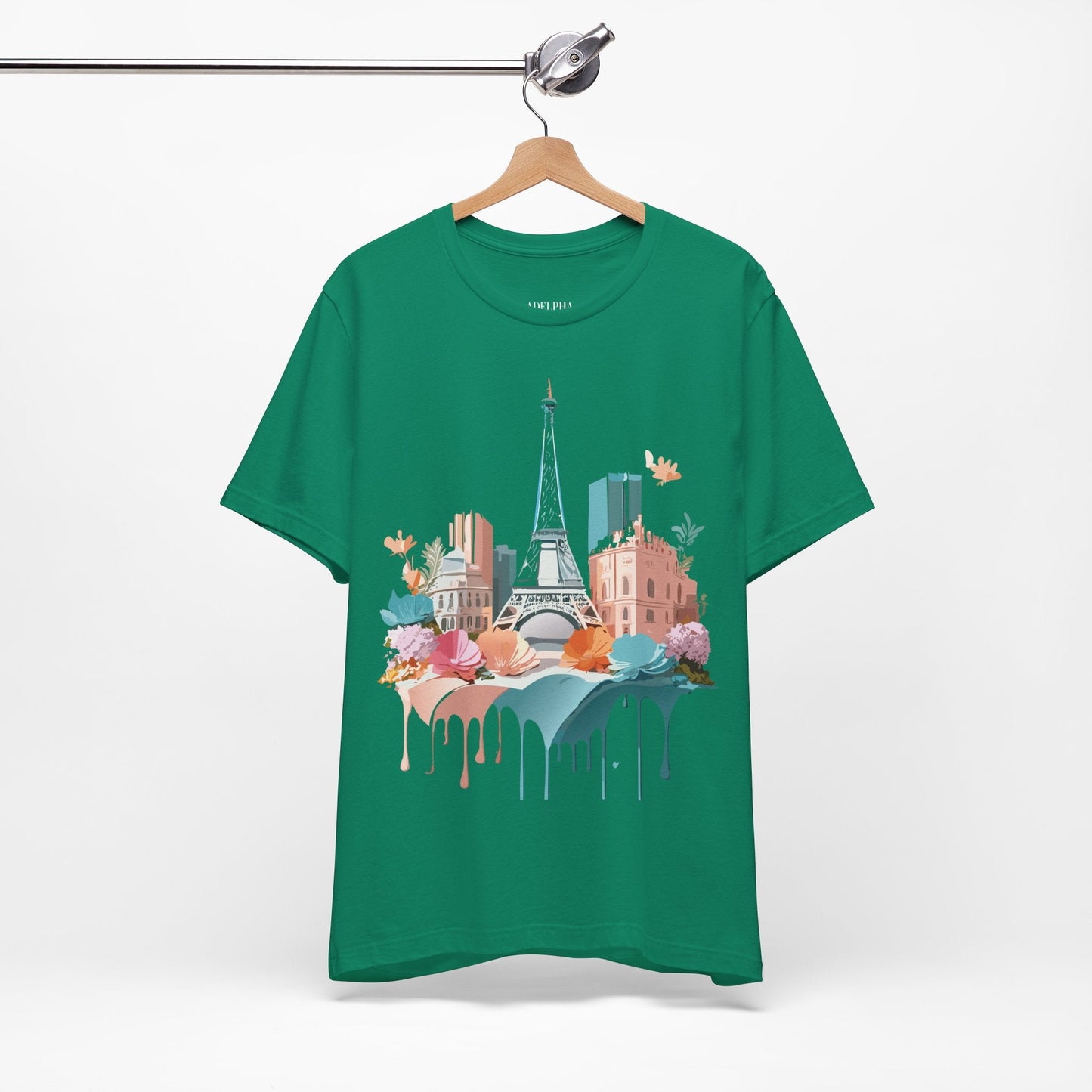 Paris Tourist Shirt Unisex Graphic Tee With Vintage Inspired Artwork By Adelpha Collection
