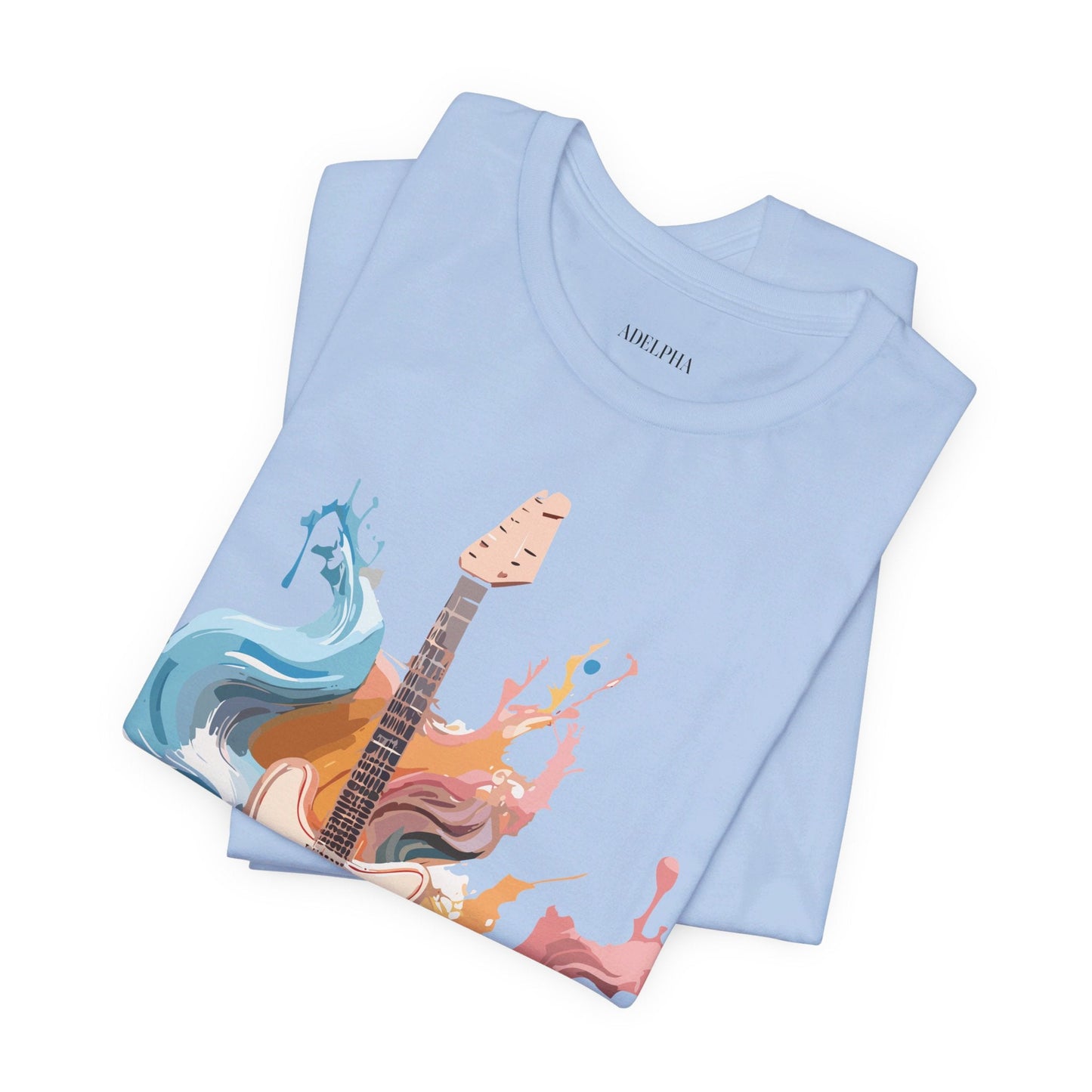 Music T Shirt Unisex Graphic Tee Featuring Original Adelpha Artwork Vintage Inspired Design