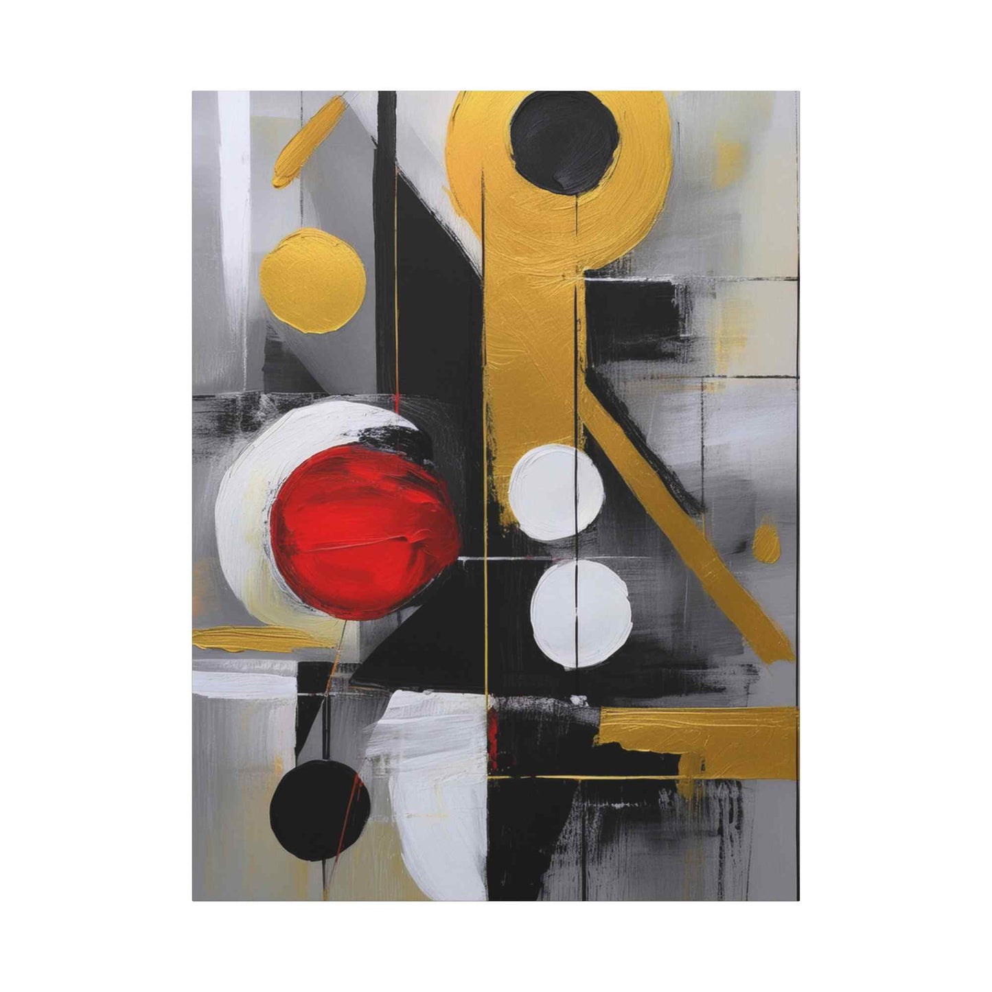 Red Abstract Painting Print Canvas 20x24,20x30,24x30, 24x32,24x36,30x40, 32x48,36x48,40x60 Pine-Wood Inner Frame ABS-24