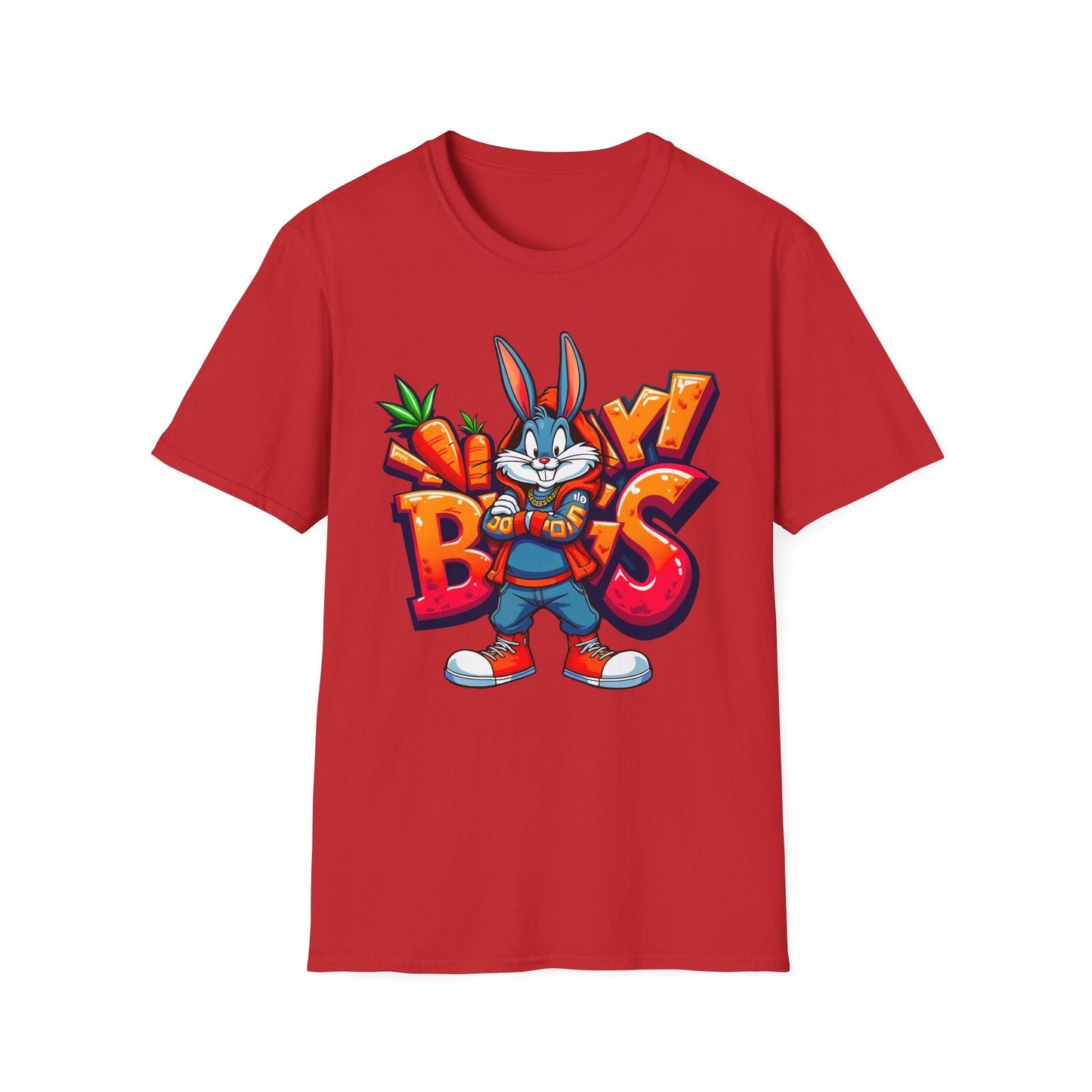 Funny Cartoon Animals T Shirt With Animation Design Unisex Softstyle Graphic Tee Gildan 64000