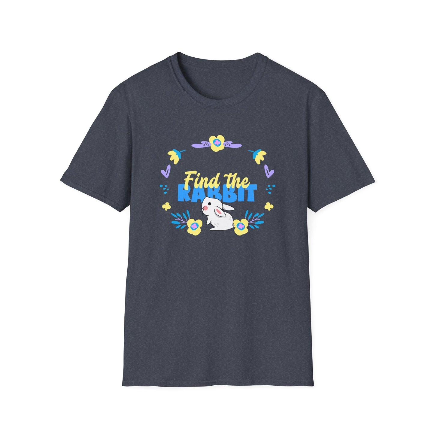 Easter Bunny T Shirt Unisex Gildan Softstyle 64000 Breathable Cotton Easter Design