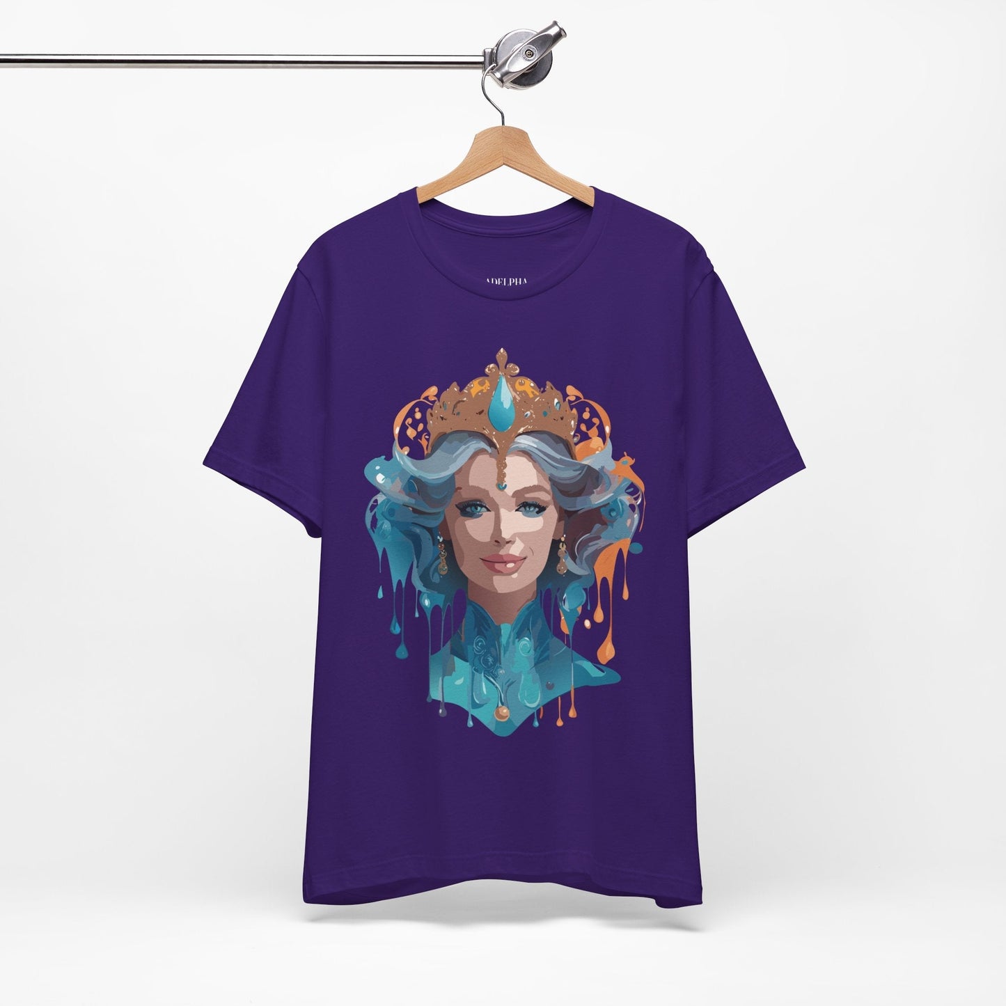 Queen Graphic Tee Unisex Adelpha Vintage Artwork Short Sleeve Premium Casual Wear